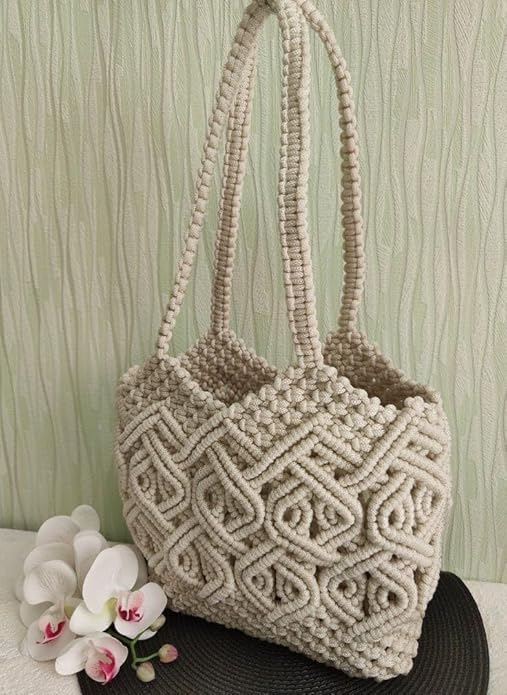 Stylish Macrame Handbag For Women - Leechoo
